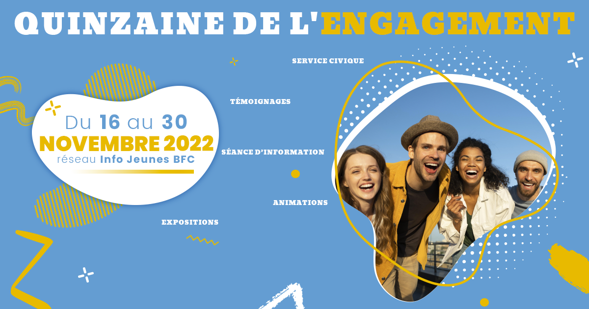 Quinzaine de l’engagement avec Info Jeunes Bourgogne-Franche-Comté