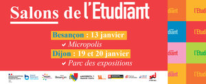 Bandeau Actu Salons de l’Étudiant 2024 à Besançon et Dijon